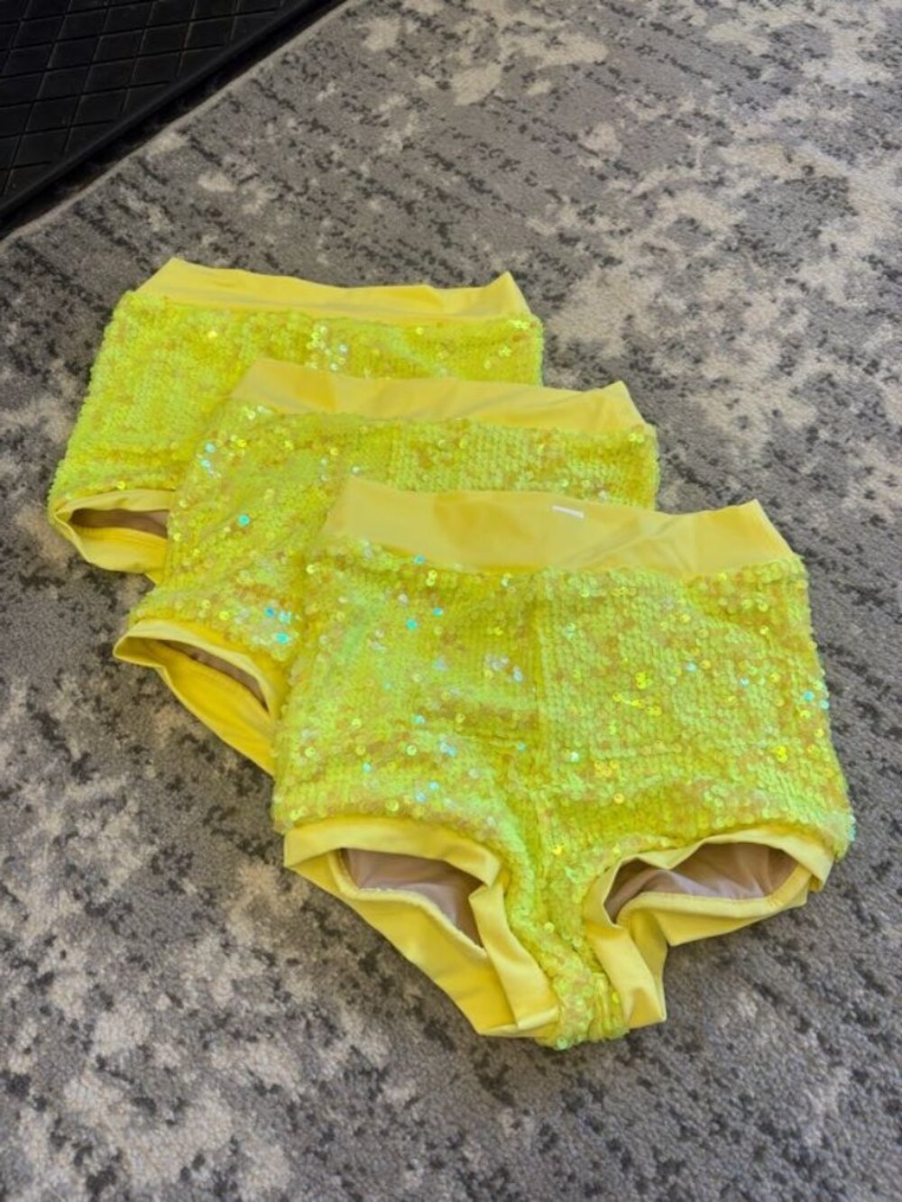 Weissman Lemon Sequined Bottom SQ 9601; Dance Costume